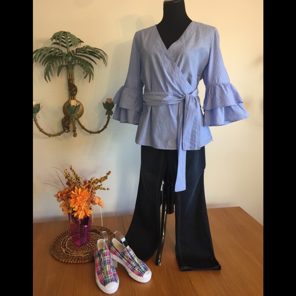 Beach Lunch Lounge Top Sz M